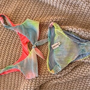 Dippin' Daisy's Pastel Tie-Dye Bikini Set